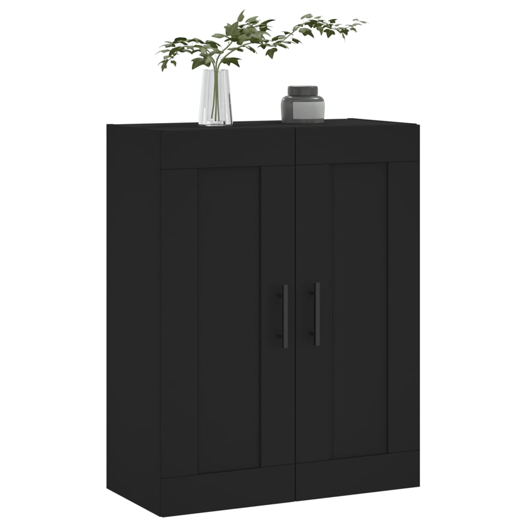 Armoire murale noir 69,5x34x90 cm bois d'ingénierie - XIOS