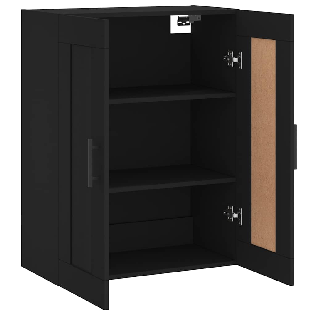 Armoire murale noir 69,5x34x90 cm bois d'ingénierie - XIOS