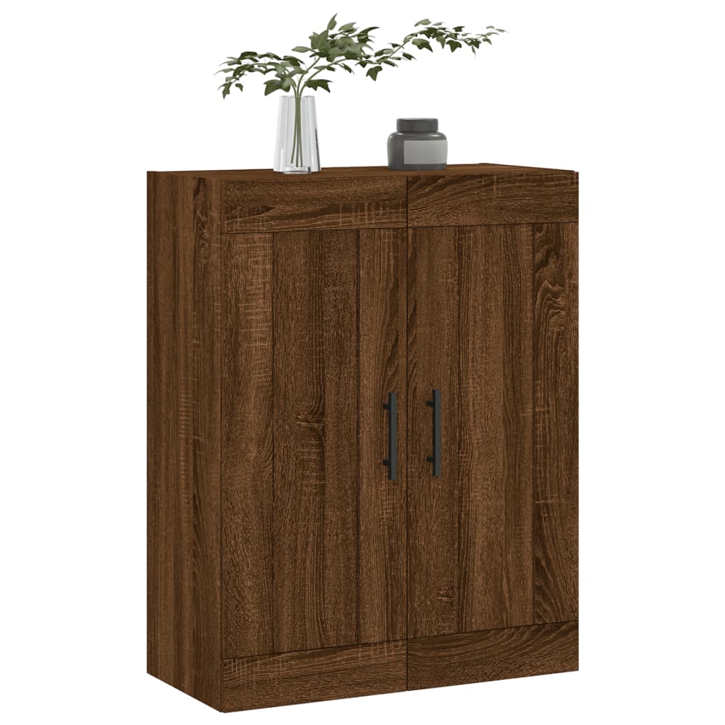 Armoire murale chêne marron 69,5x34x90 cm bois d'ingénierie - XIOS