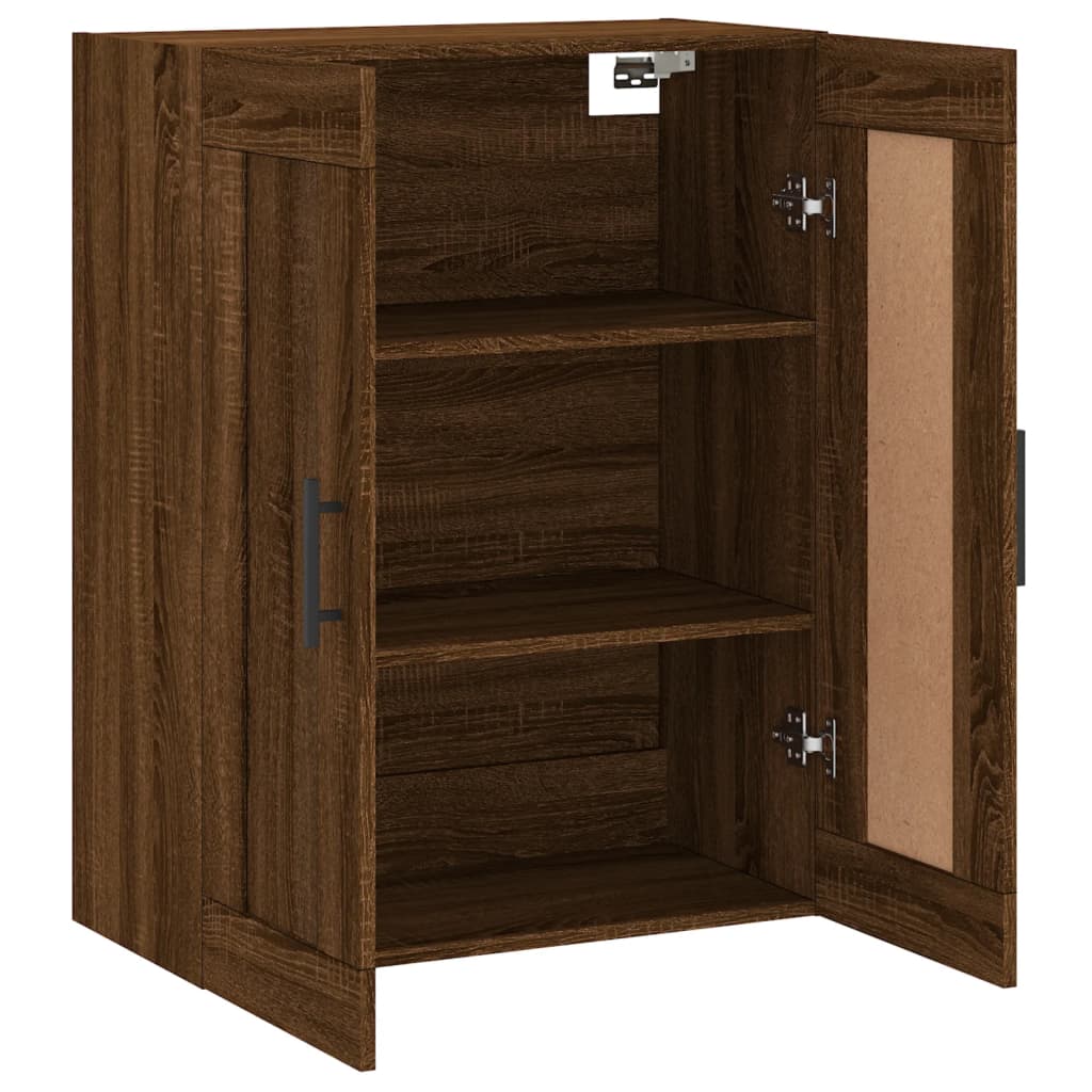 Armoire murale chêne marron 69,5x34x90 cm bois d'ingénierie - XIOS