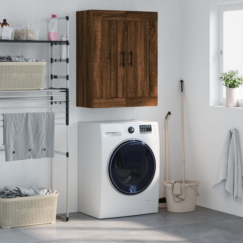 Armoire murale chêne marron 69,5x34x90 cm bois d'ingénierie - XIOS