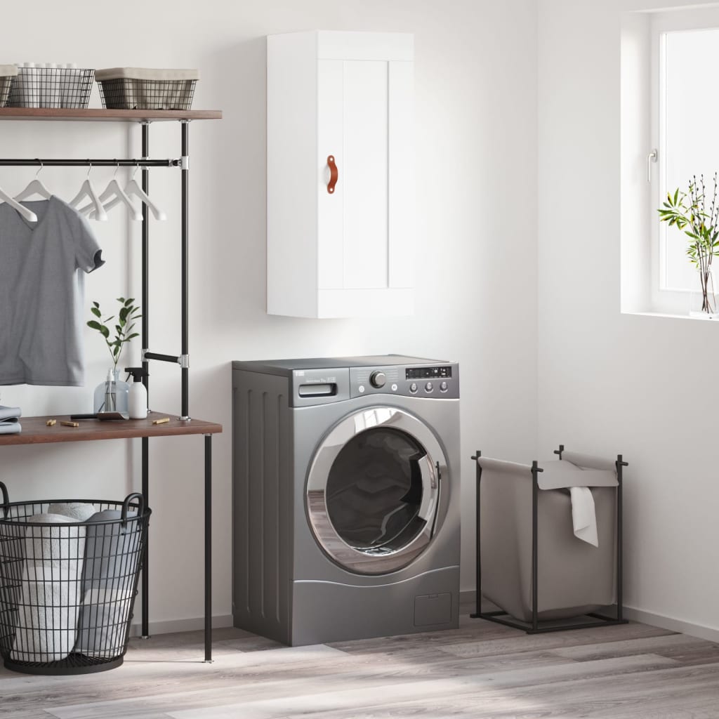 Armoire murale blanc 34,5x34x90 cm bois d'ingénierie - XIOS