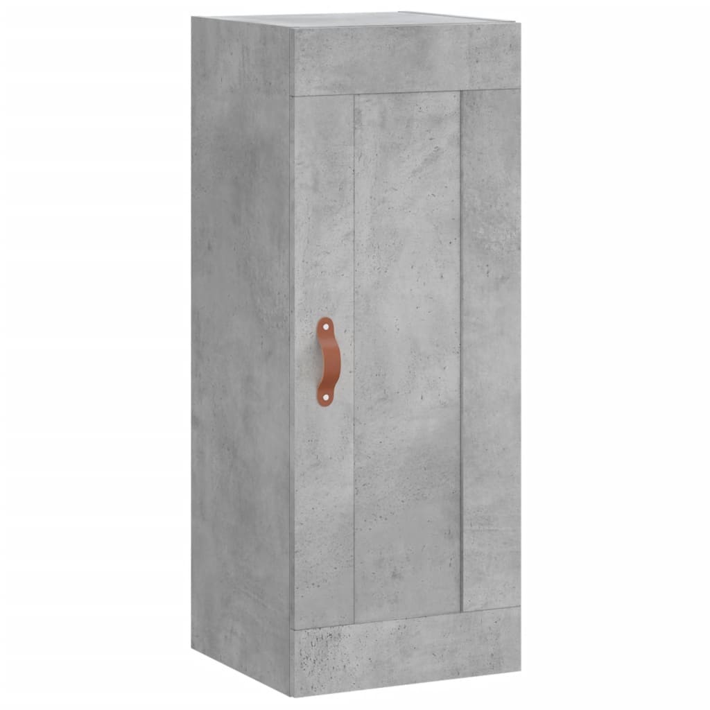 Armoire murale gris béton 34,5x34x90 cm bois d'ingénierie - XIOS