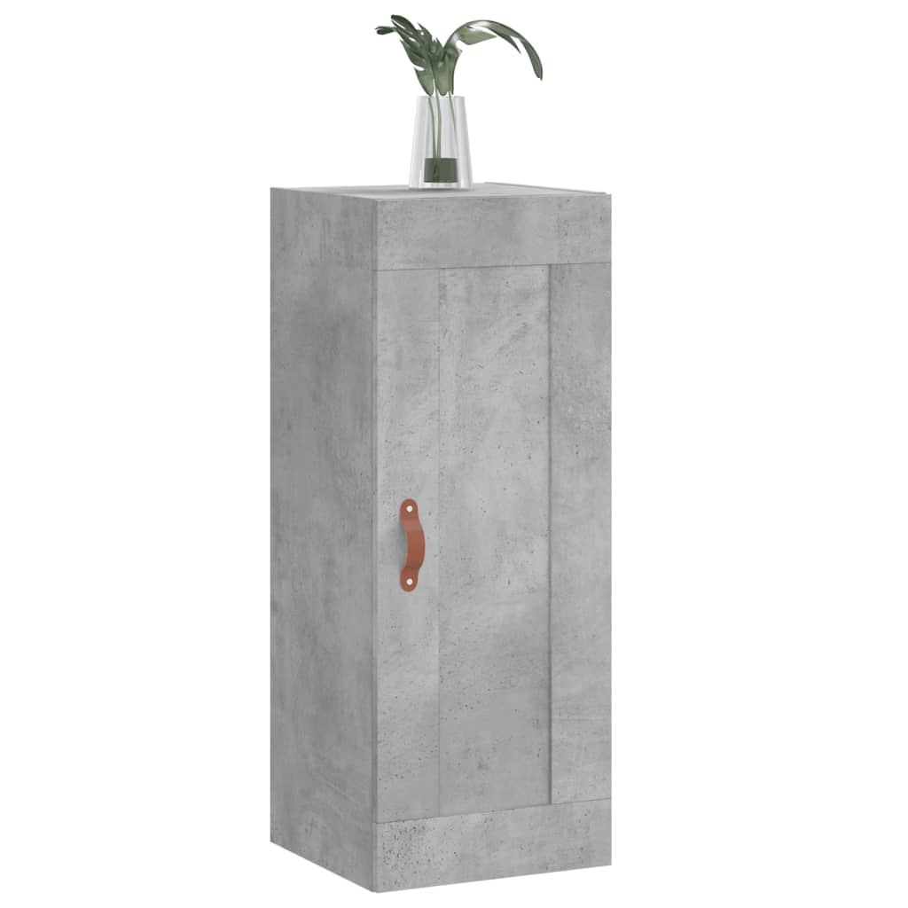 Armoire murale gris béton 34,5x34x90 cm bois d'ingénierie - XIOS