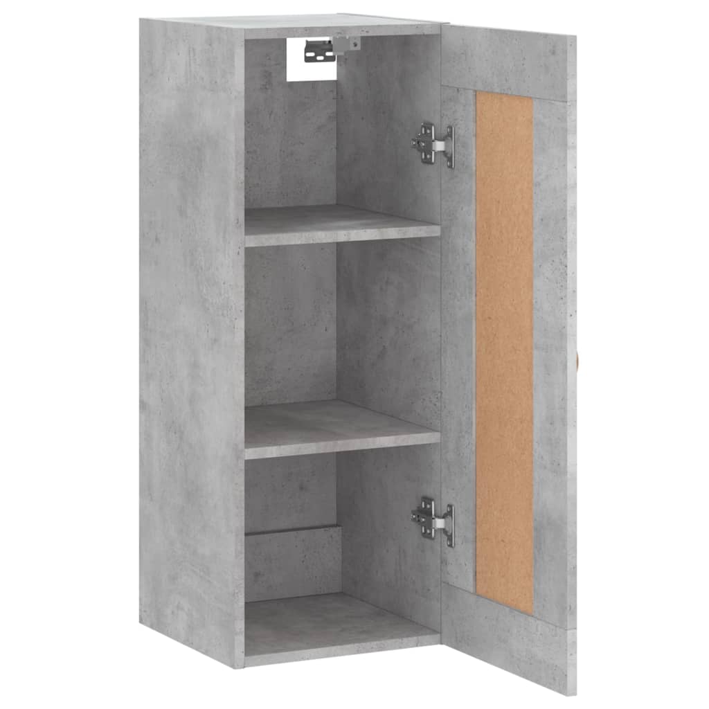 Armoire murale gris béton 34,5x34x90 cm bois d'ingénierie - XIOS