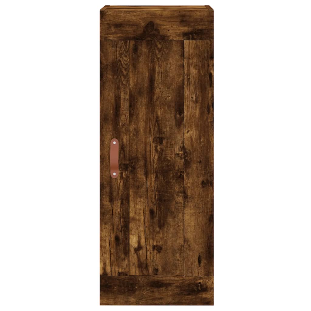 Armoire murale chêne fumé 34,5x34x90 cm bois d'ingénierie - XIOS