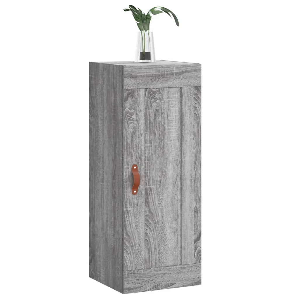 Armoire murale sonoma gris 34,5x34x90 cm bois d'ingénierie - XIOS