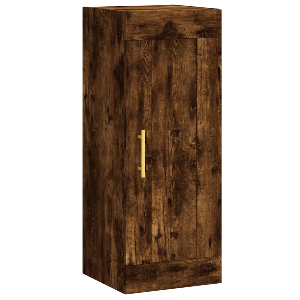 Armoire murale chêne fumé 34,5x34x90 cm bois d'ingénierie - XIOS