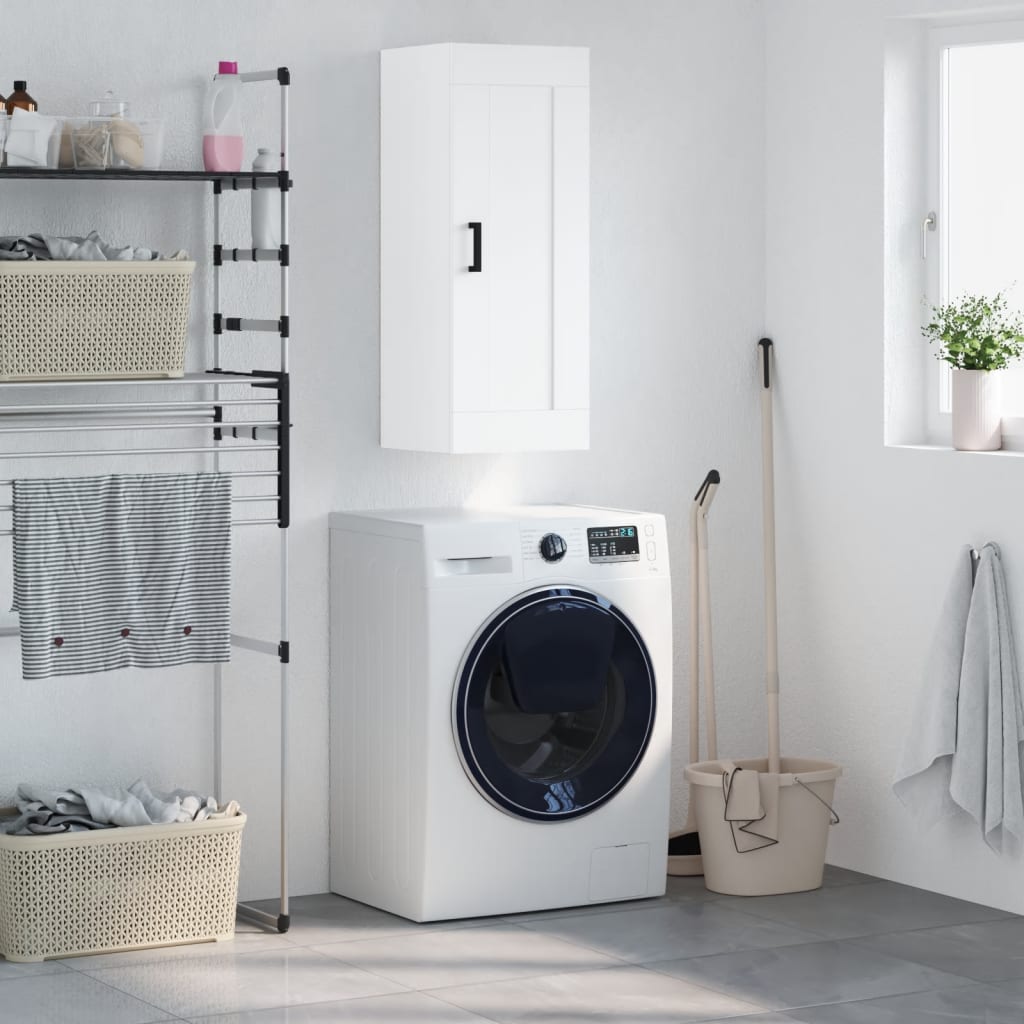 Armoire murale blanc 34,5x34x90 cm bois d'ingénierie - XIOS