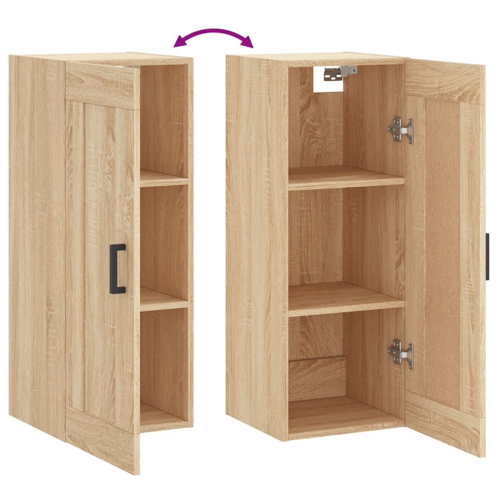 Armoire murale chêne sonoma 34,5x34x90 cm bois d'ingénierie - XIOS