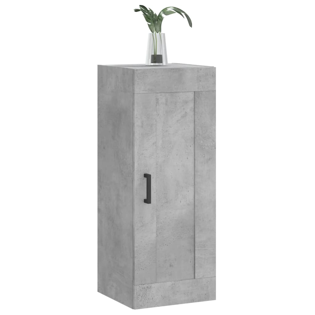 Armoire murale gris béton 34,5x34x90 cm bois d'ingénierie - XIOS