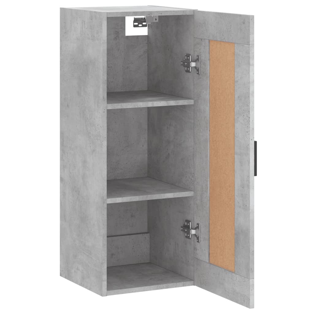 Armoire murale gris béton 34,5x34x90 cm bois d'ingénierie - XIOS