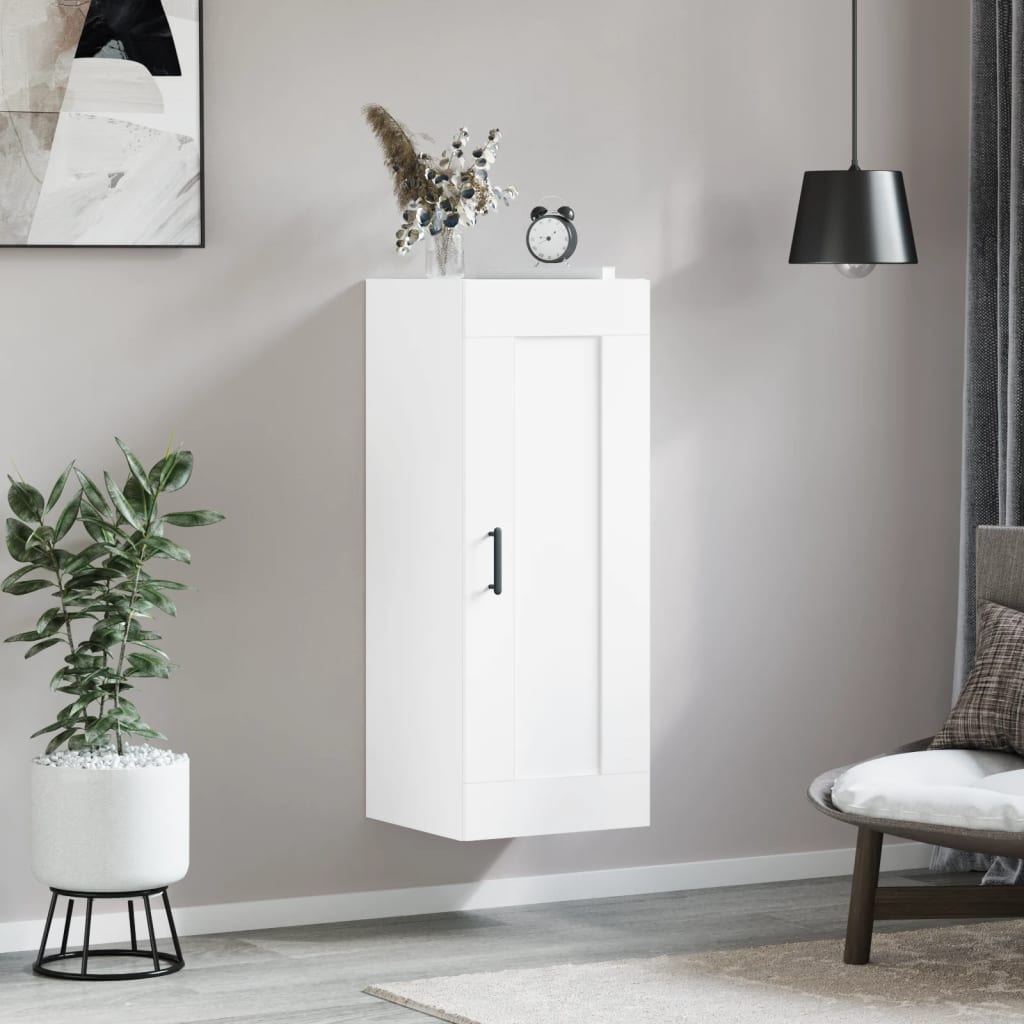 Armoire murale blanc 34,5x34x90 cm bois d'ingénierie - XIOS