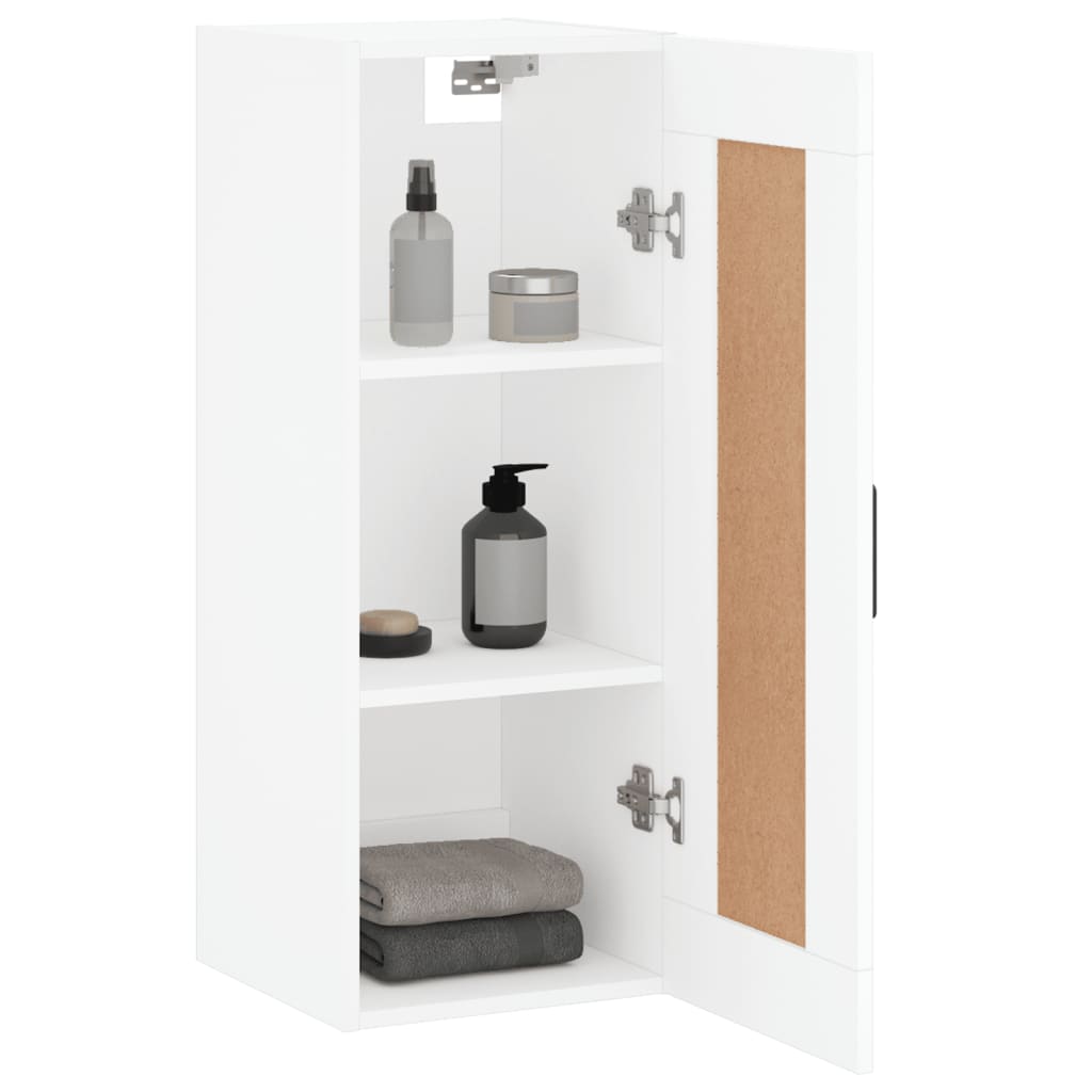 Armoire murale blanc 34,5x34x90 cm bois d'ingénierie - XIOS