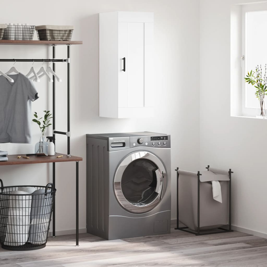 Armoire murale blanc 34,5x34x90 cm bois d'ingénierie - XIOS