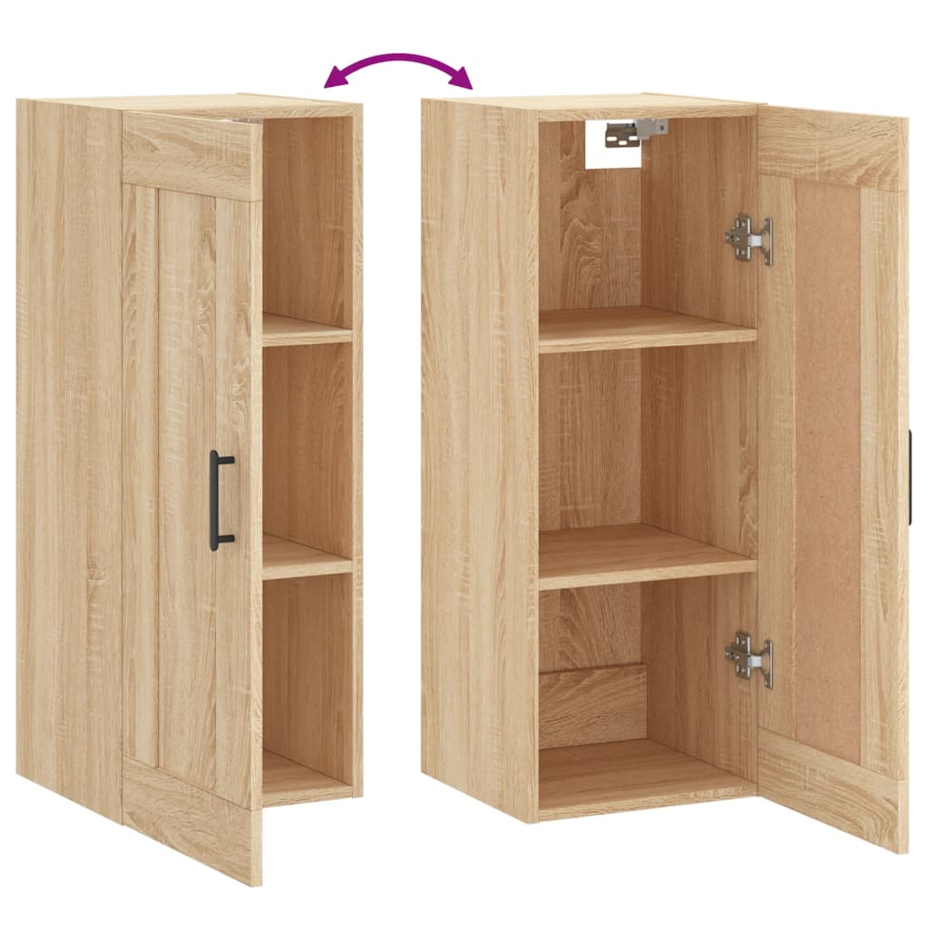 Armoire murale chêne sonoma 34,5x34x90 cm bois d'ingénierie - XIOS