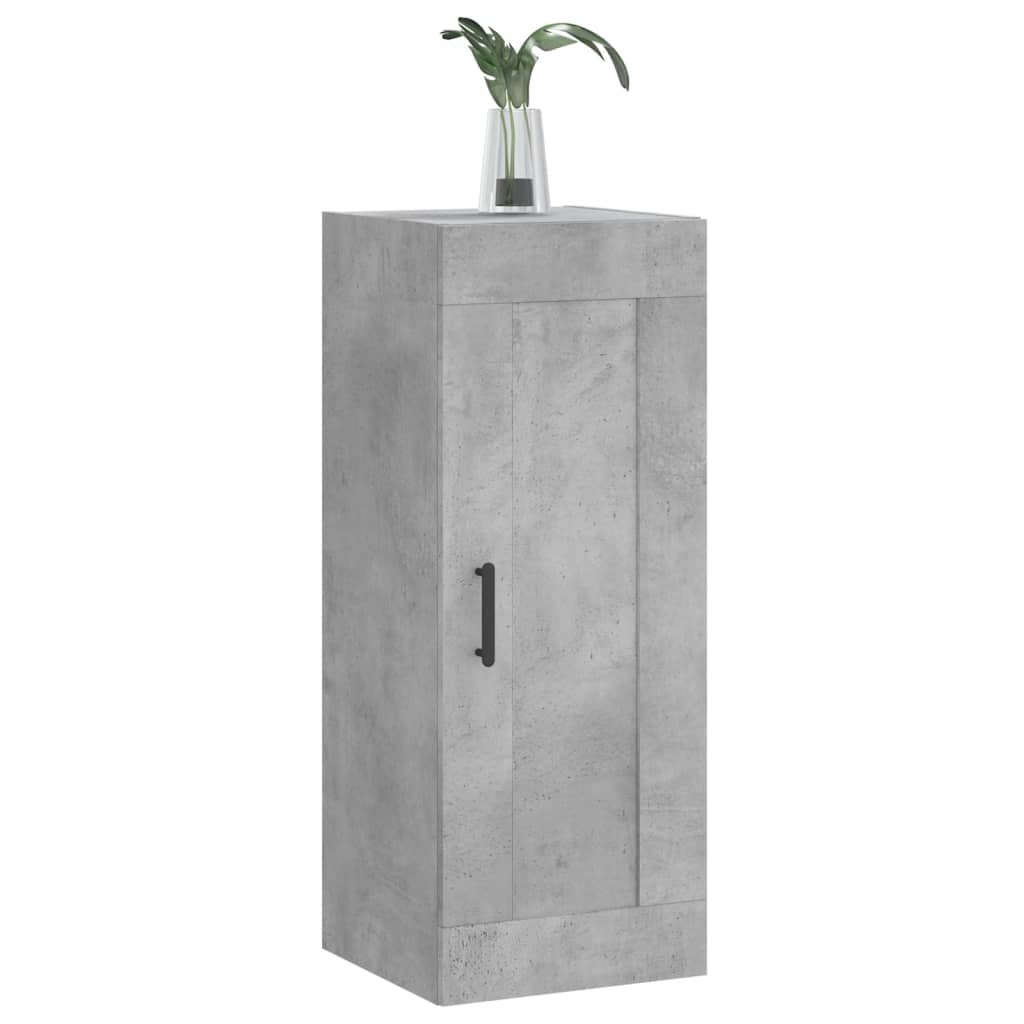 Armoire murale gris béton 34,5x34x90 cm bois d'ingénierie - XIOS