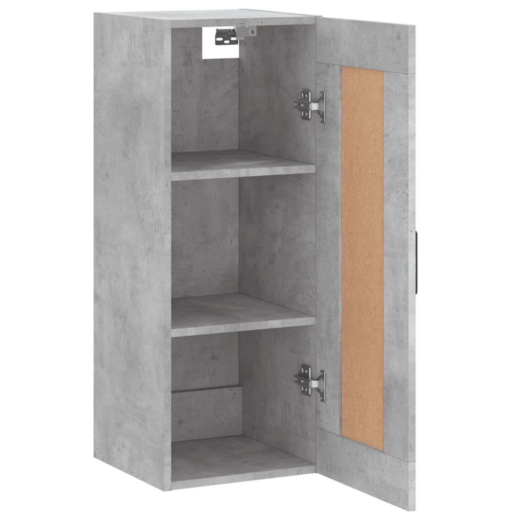 Armoire murale gris béton 34,5x34x90 cm bois d'ingénierie - XIOS
