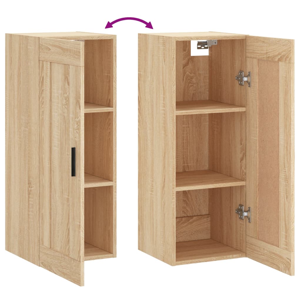 Armoire murale chêne sonoma 34,5x34x90 cm bois d'ingénierie - XIOS