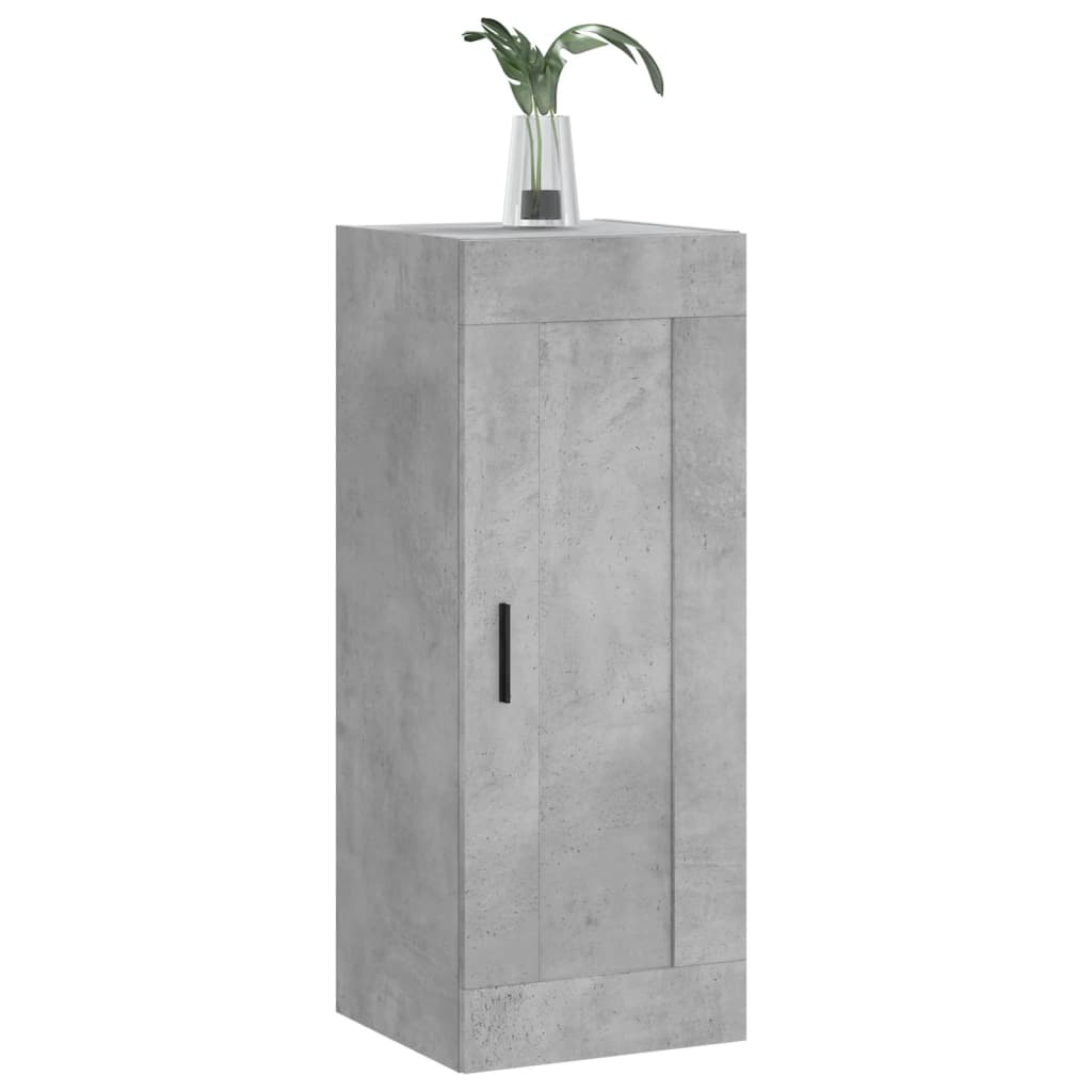 Armoire murale gris béton 34,5x34x90 cm bois d'ingénierie - XIOS
