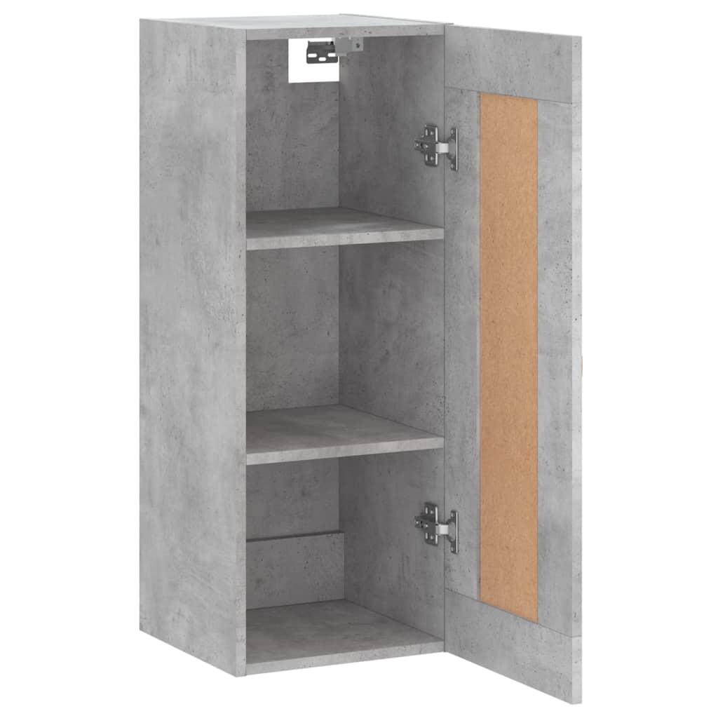 Armoire murale gris béton 34,5x34x90 cm bois d'ingénierie - XIOS