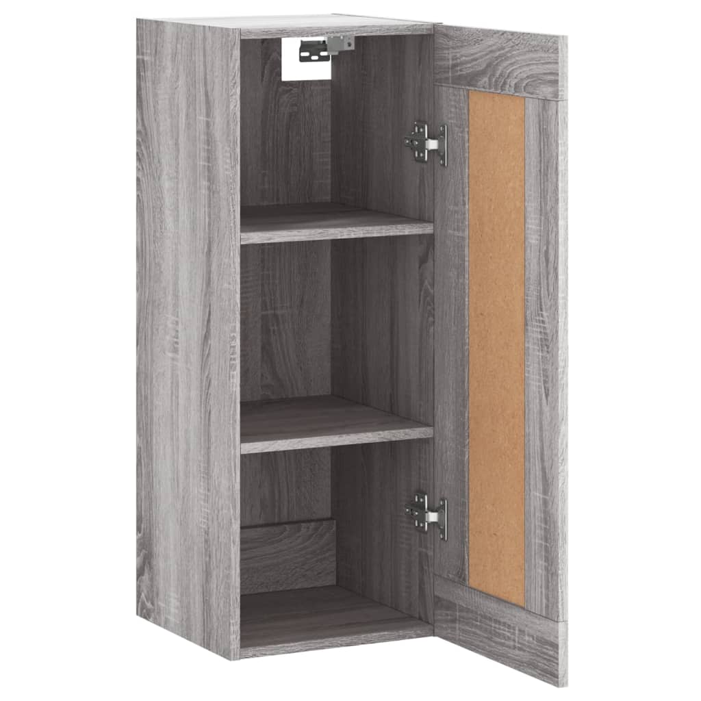 Armoire murale sonoma gris 34,5x34x90 cm bois d'ingénierie - XIOS