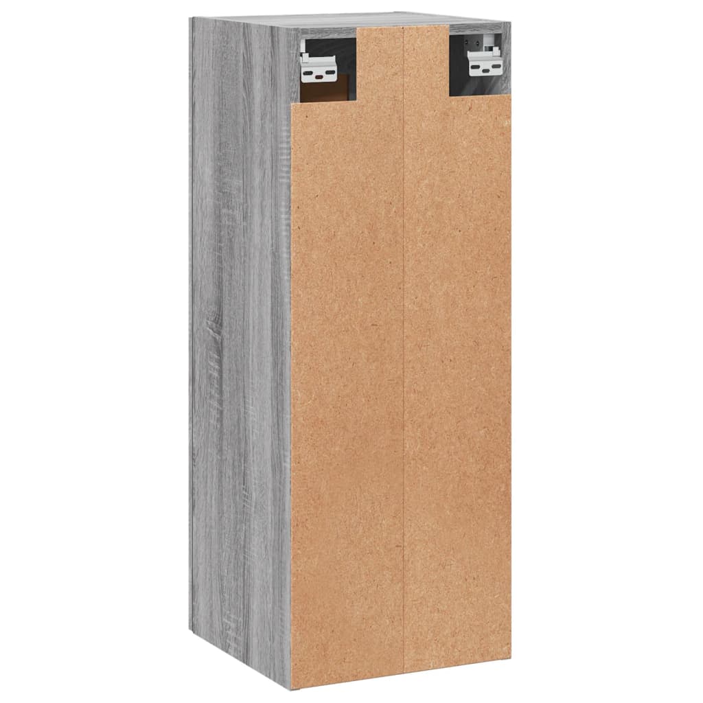 Armoire murale sonoma gris 34,5x34x90 cm bois d'ingénierie - XIOS