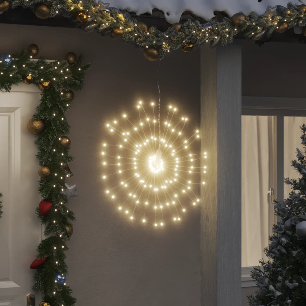 Étoile rayonnante de Noël 140 LED 8 pcs blanc chaud 17 cm - XIOS