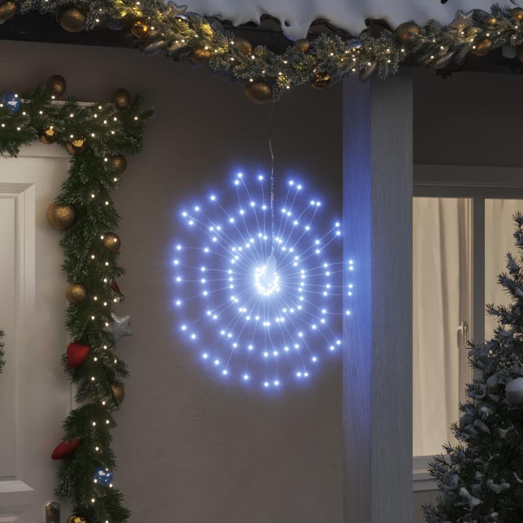 Étoile rayonnante de Noël 140 LED 2 pcs blanc froid 17 cm - XIOS