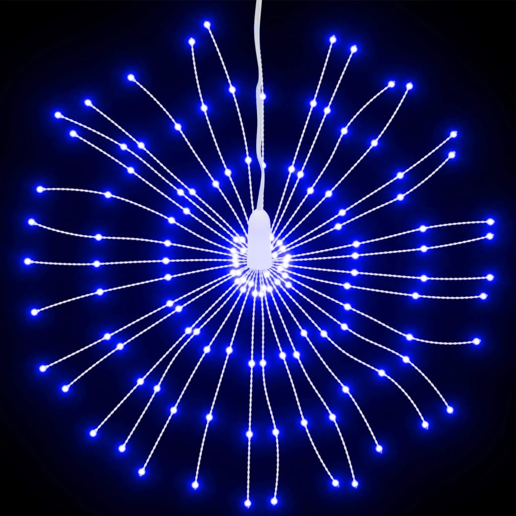 Étoile rayonnante de Noël 140 LED 2 pcs bleu 17 cm - XIOS