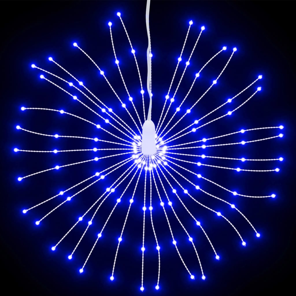 Étoile rayonnante de Noël 140 LED 8 pcs bleu 17 cm - XIOS