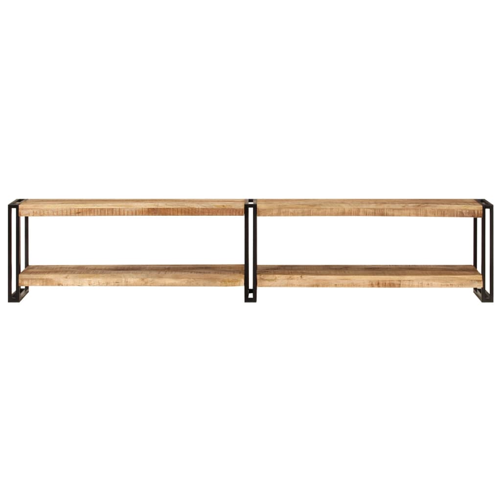 Meuble TV 200x30x40 cm bois massif de manguier - XIOS