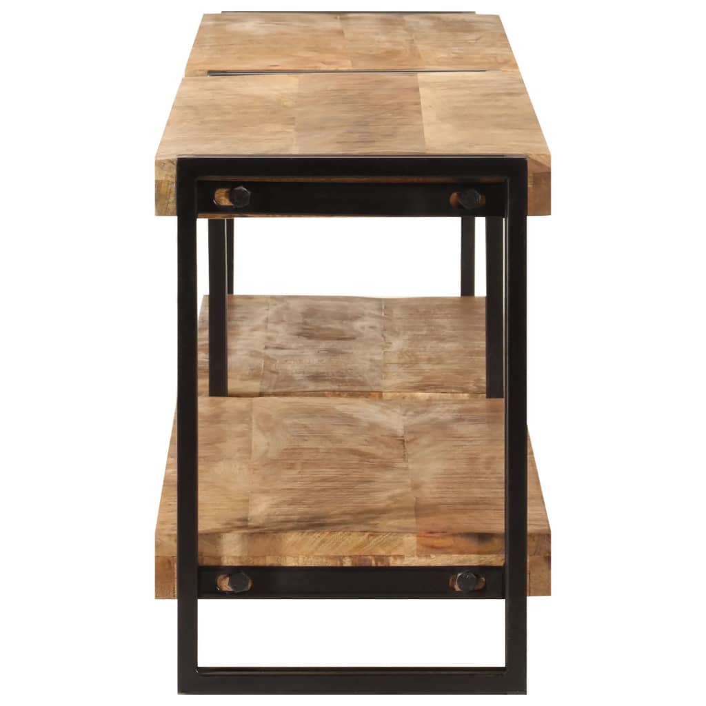 Meuble TV 200x30x40 cm bois massif de manguier - XIOS