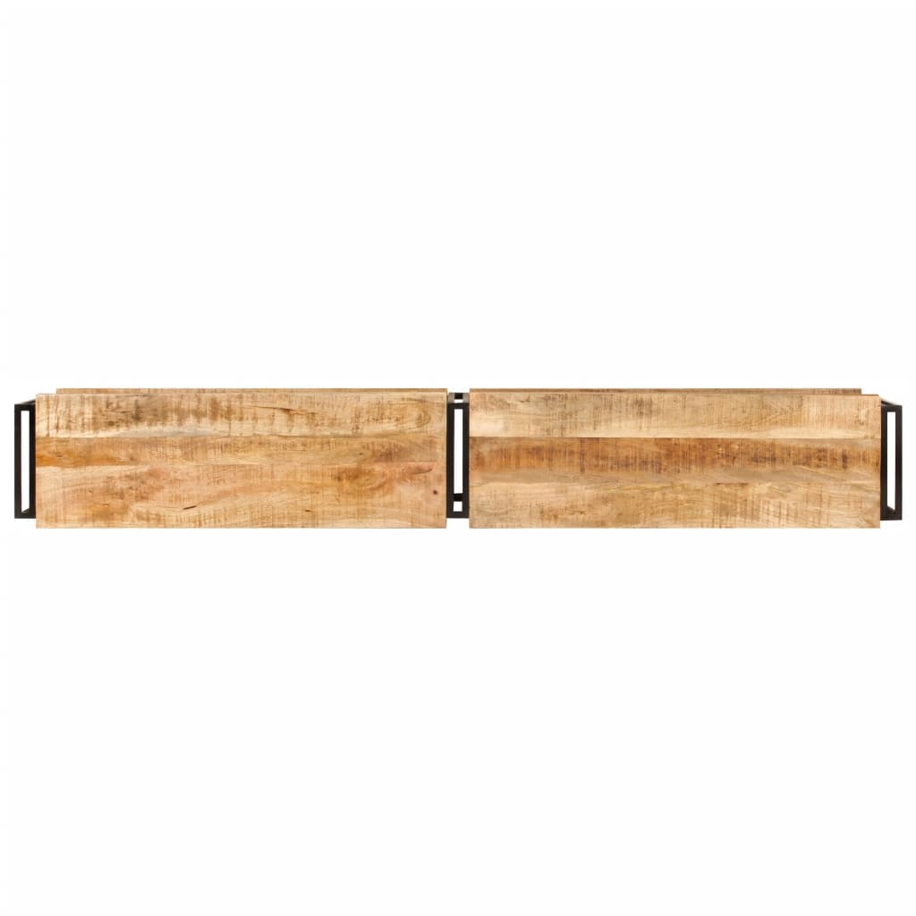 Meuble TV 200x30x40 cm bois massif de manguier - XIOS