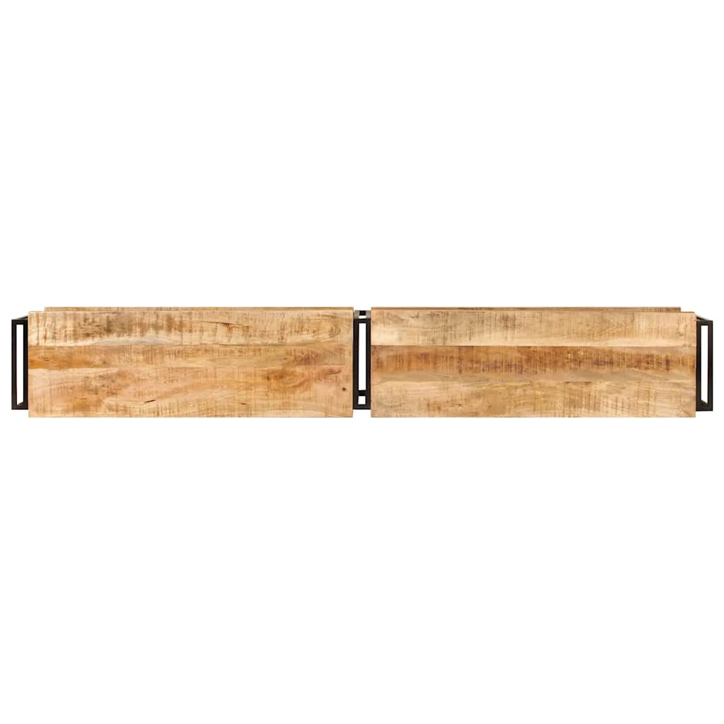 Meuble TV 200x30x40 cm bois massif de manguier - XIOS