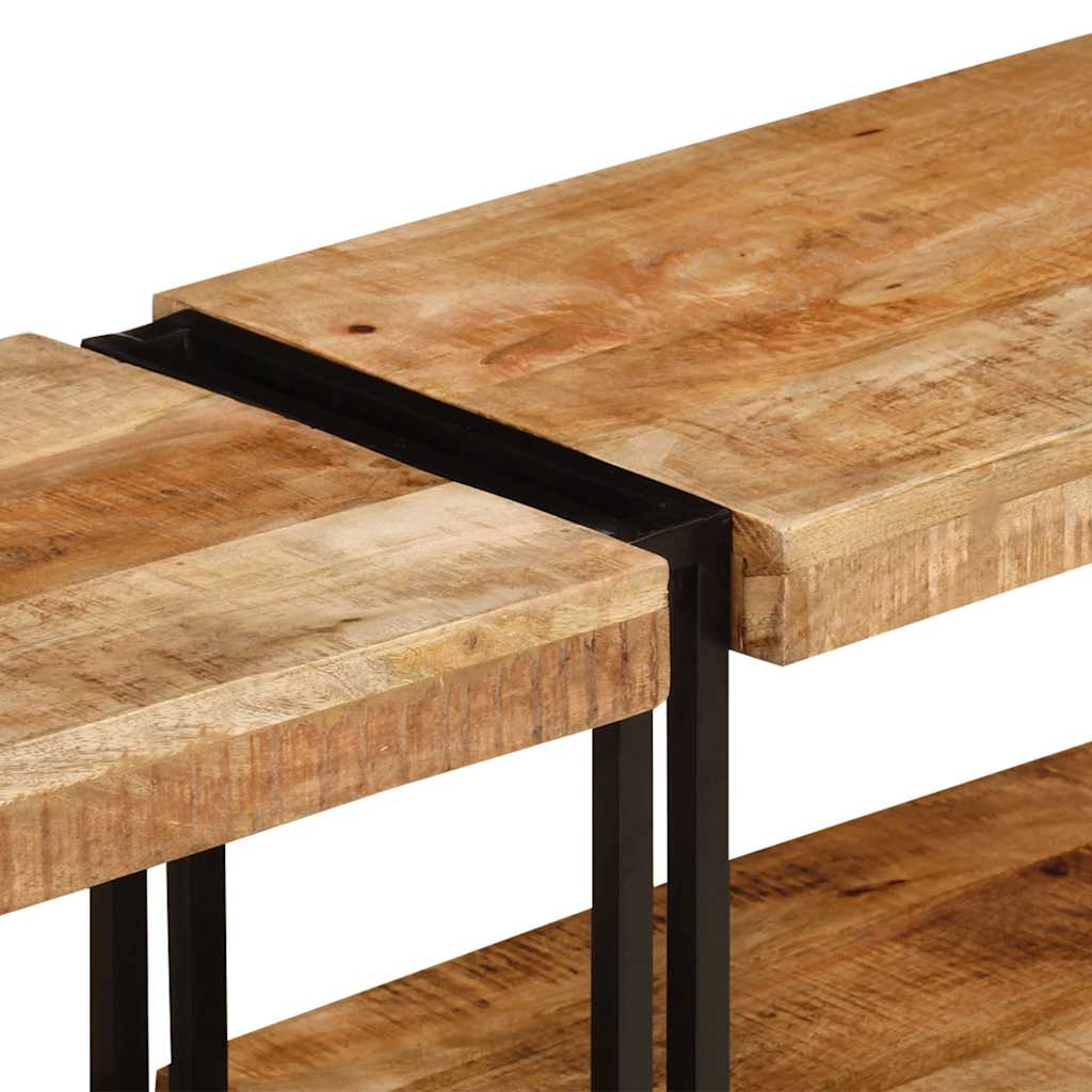 Meuble TV 200x30x40 cm bois massif de manguier - XIOS