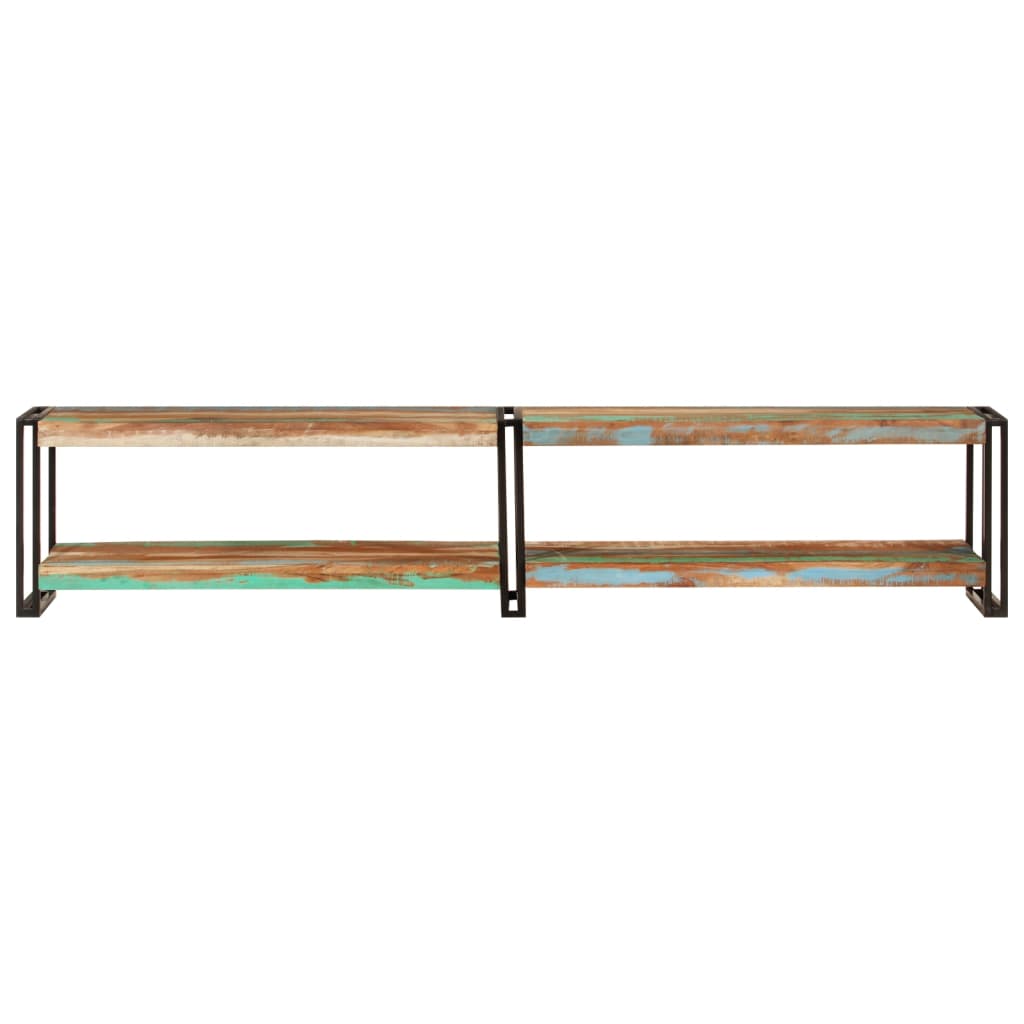 Meuble TV 200x30x40 cm bois massif de récupération - XIOS