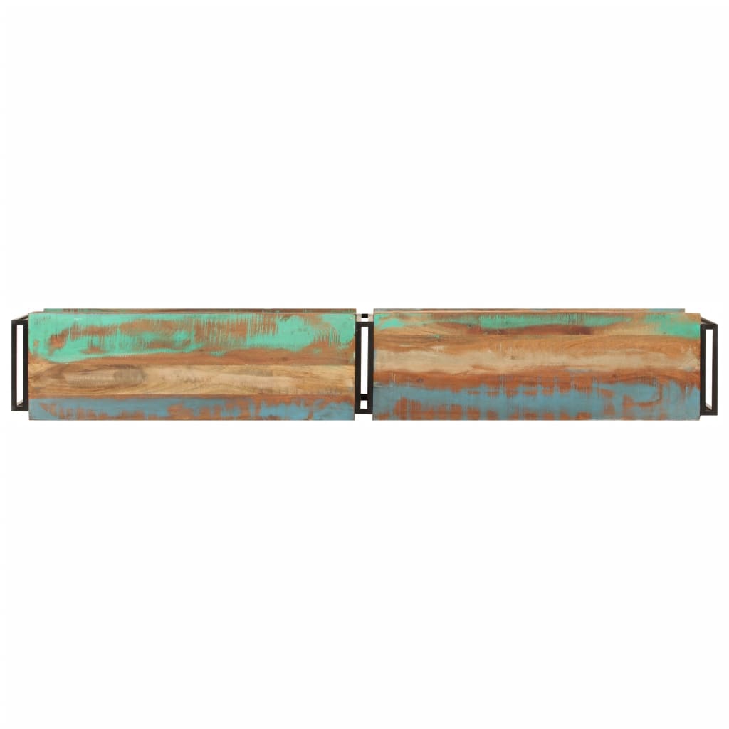 Meuble TV 200x30x40 cm bois massif de récupération - XIOS