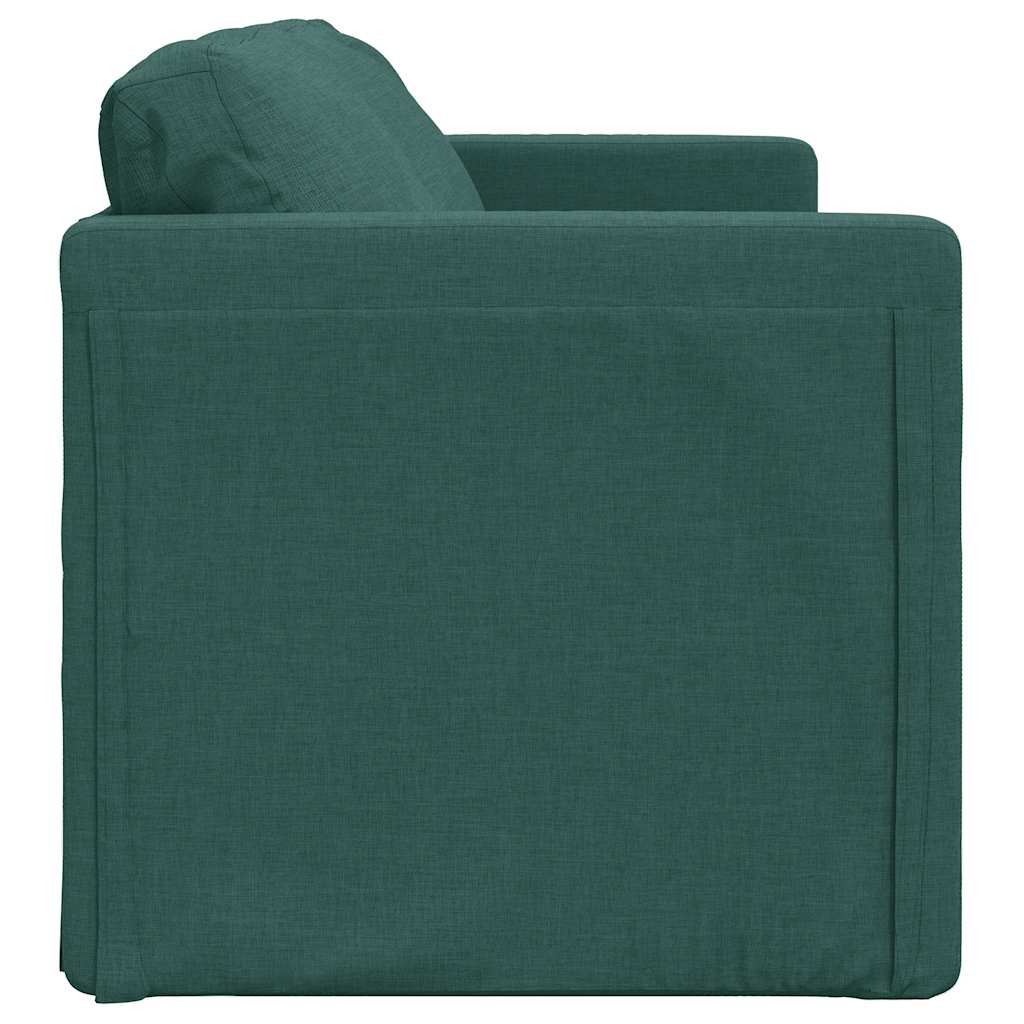 Canapé-lit 2 en 1 vert foncé 112x174x55 cm tissu - XIOS