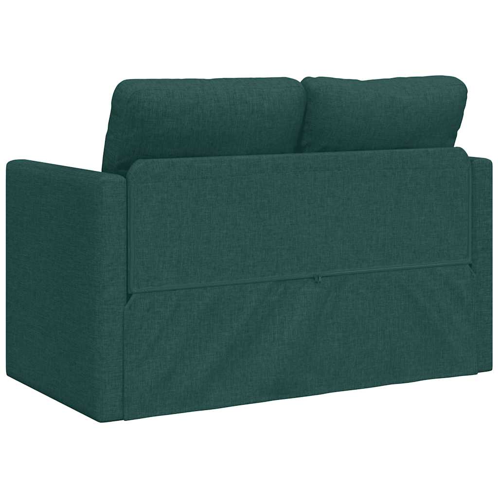 Canapé-lit 2 en 1 vert foncé 112x174x55 cm tissu - XIOS