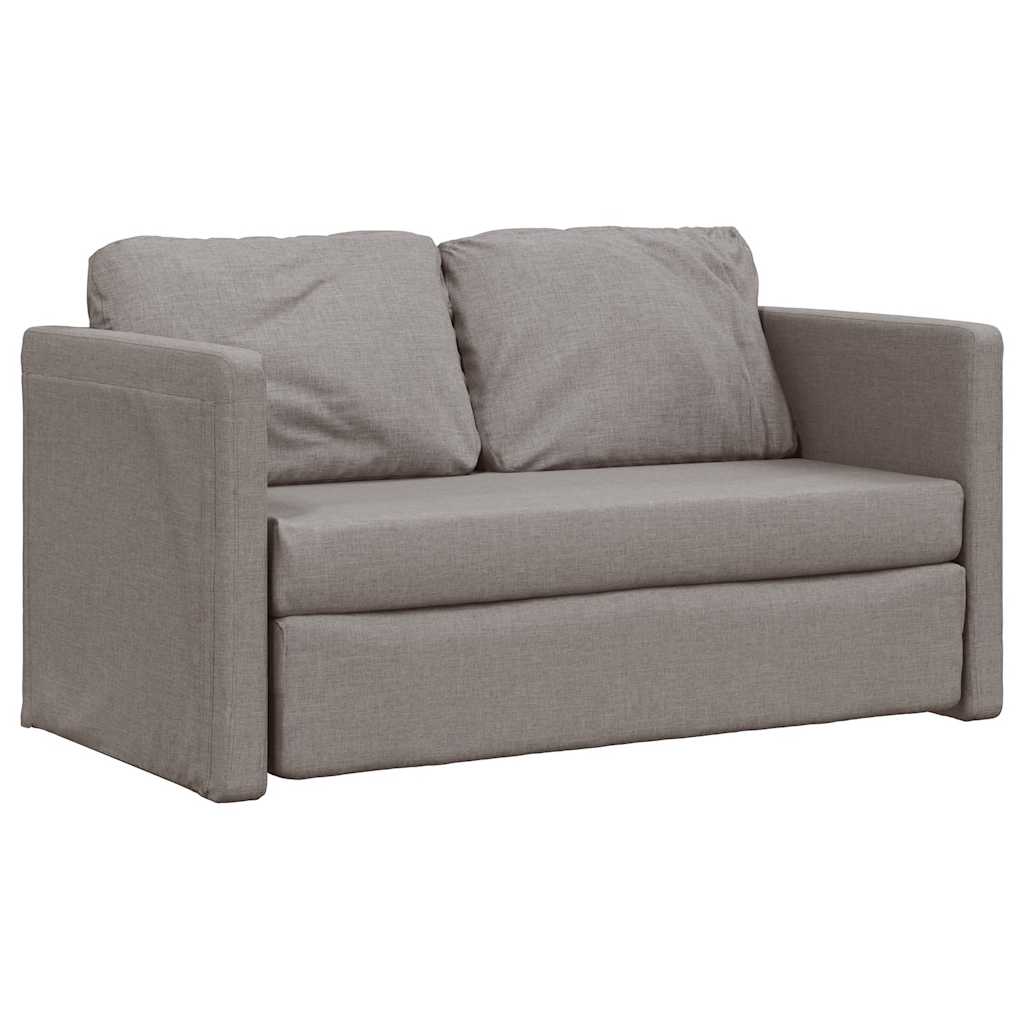 Canapé-lit 2 en 1 taupe 112x174x55 cm tissu - XIOS