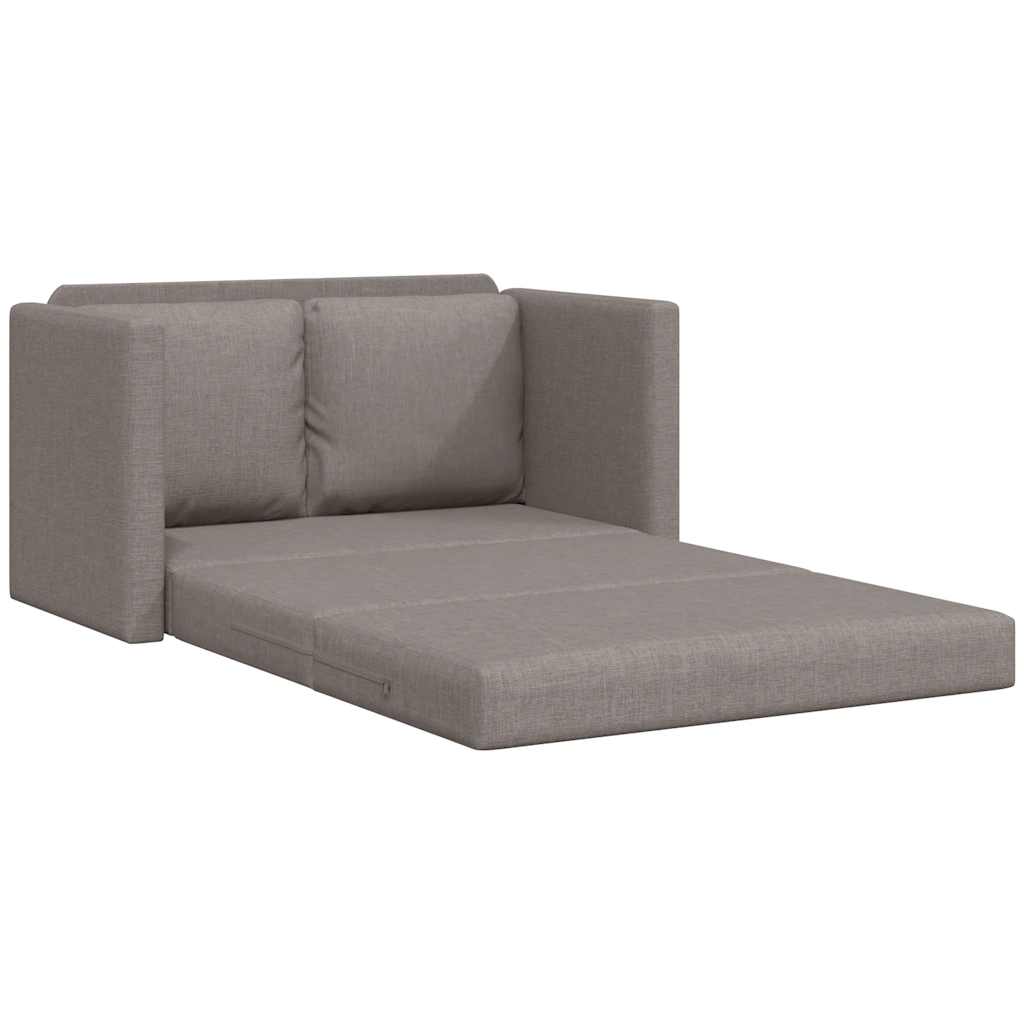 Canapé-lit 2 en 1 taupe 112x174x55 cm tissu