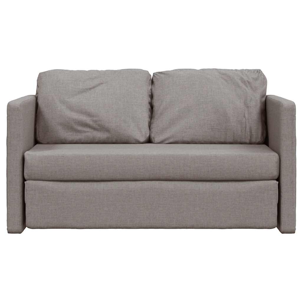 Canapé-lit 2 en 1 taupe 112x174x55 cm tissu - XIOS
