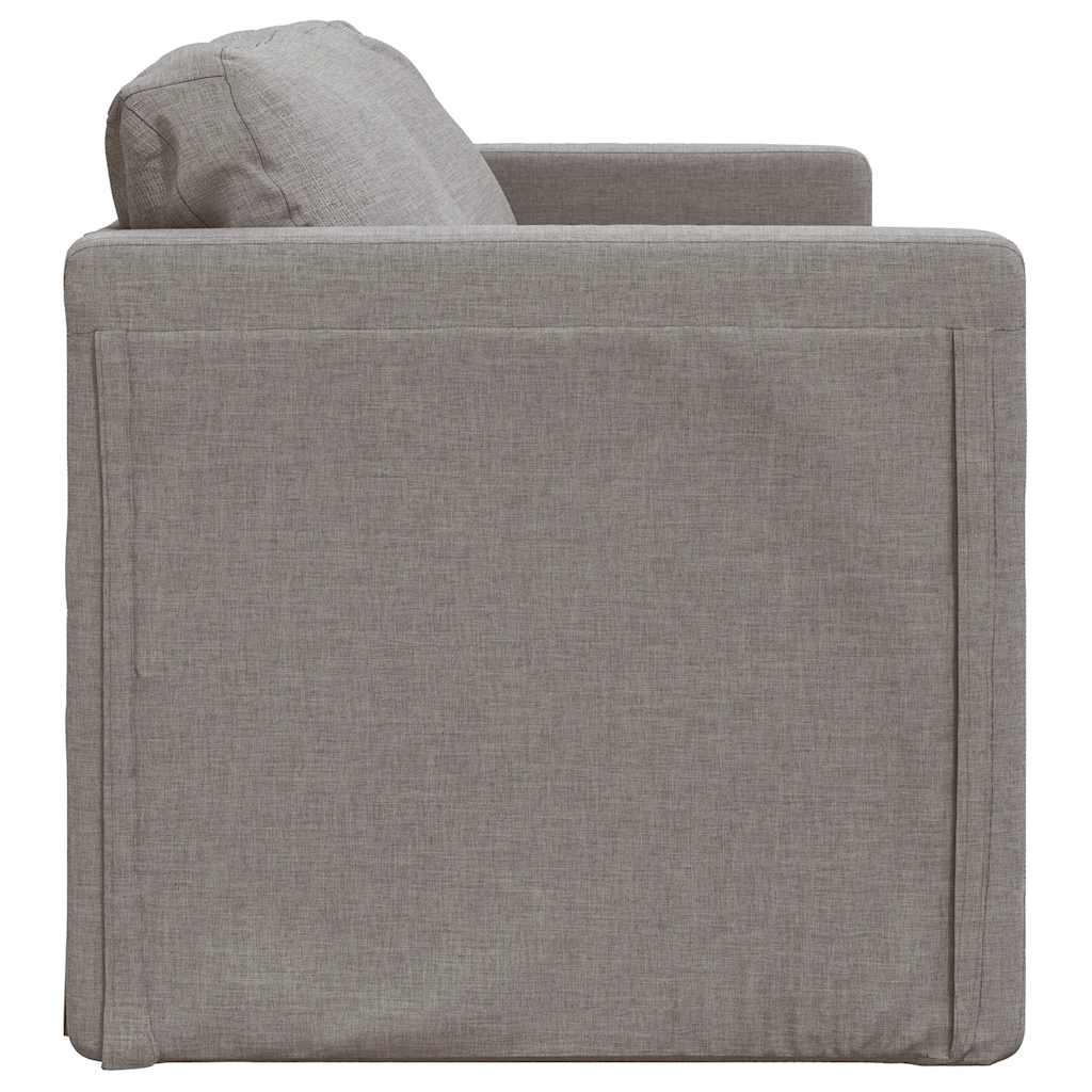 Canapé-lit 2 en 1 taupe 112x174x55 cm tissu - XIOS