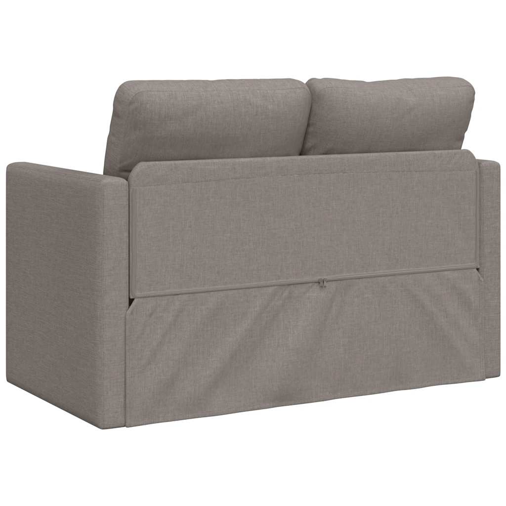 Canapé-lit 2 en 1 taupe 112x174x55 cm tissu