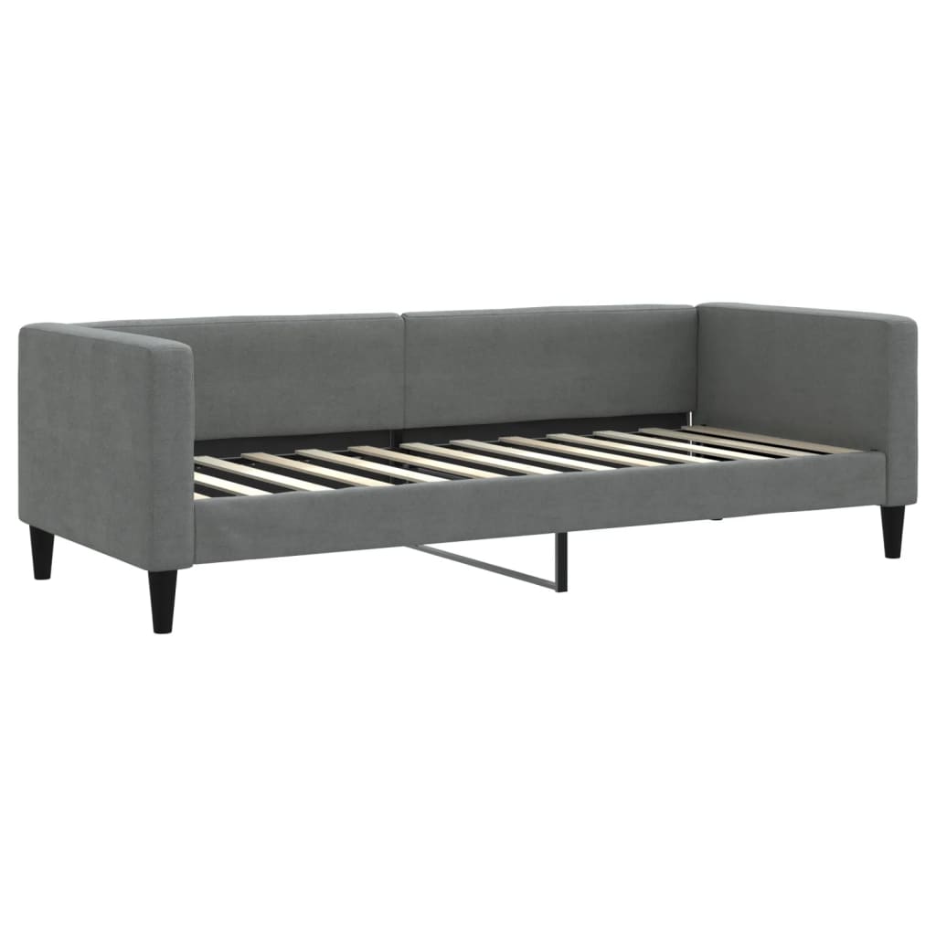 Lit de repos sans matelas gris foncé 80x200 cm tissu - XIOS