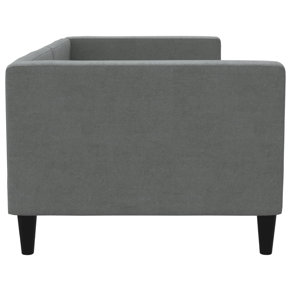 Lit de repos sans matelas gris foncé 80x200 cm tissu - XIOS
