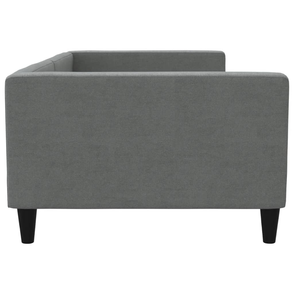 Lit de repos gris foncé 100x200 cm tissu - XIOS