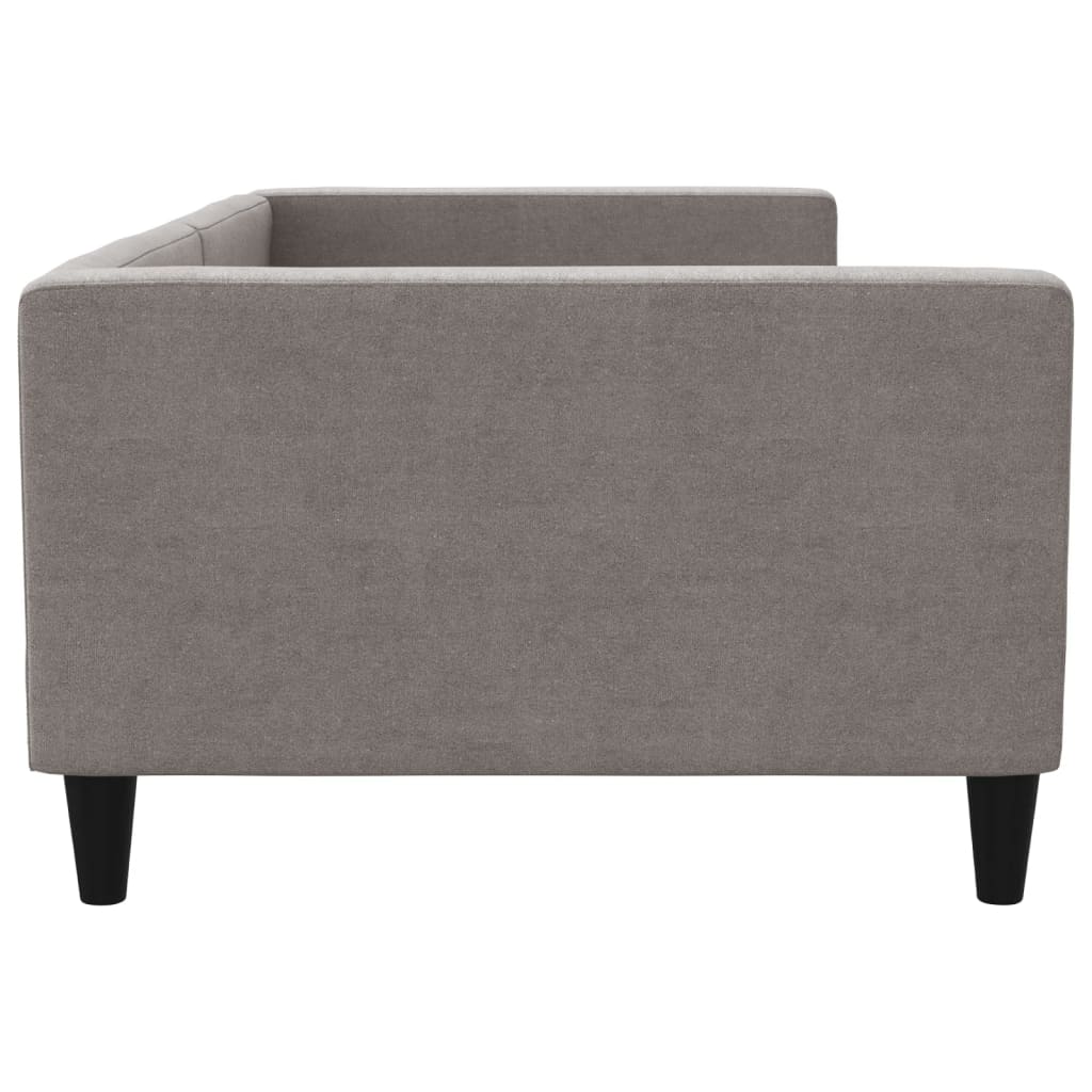 Lit de repos taupe 100x200 cm tissu - XIOS