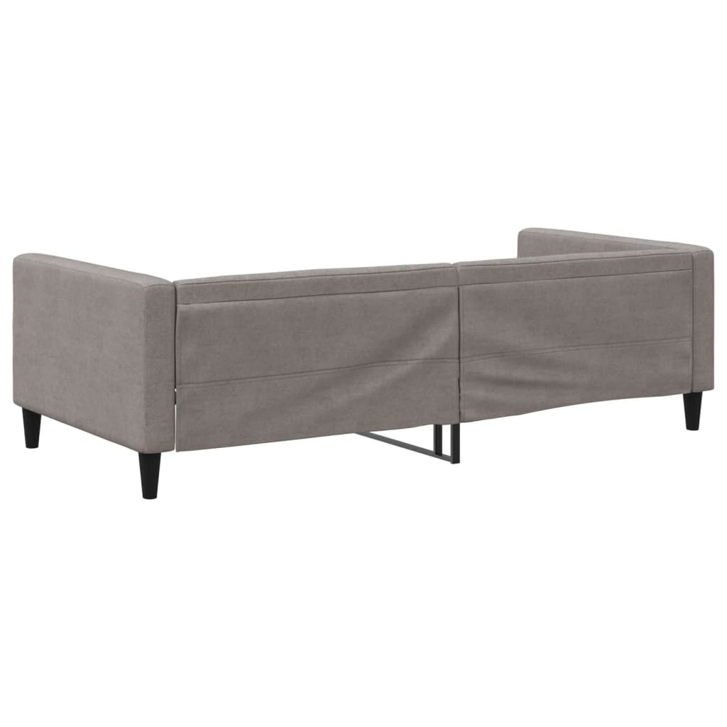 Lit de repos taupe 100x200 cm tissu - XIOS